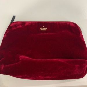 Kate Spade red velvet bag
